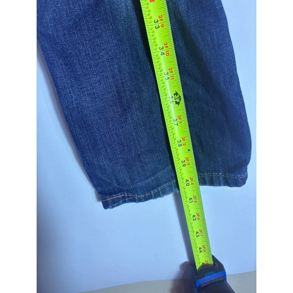 Levis 511 Slim Fit Jeans Mens 34x32 Medium Wash Distressed Denim 04511-1931